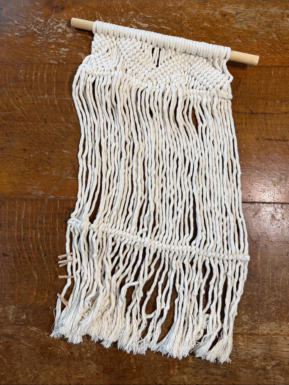 Boho Macramé Wall Hanging for pictures in Natural Cotton